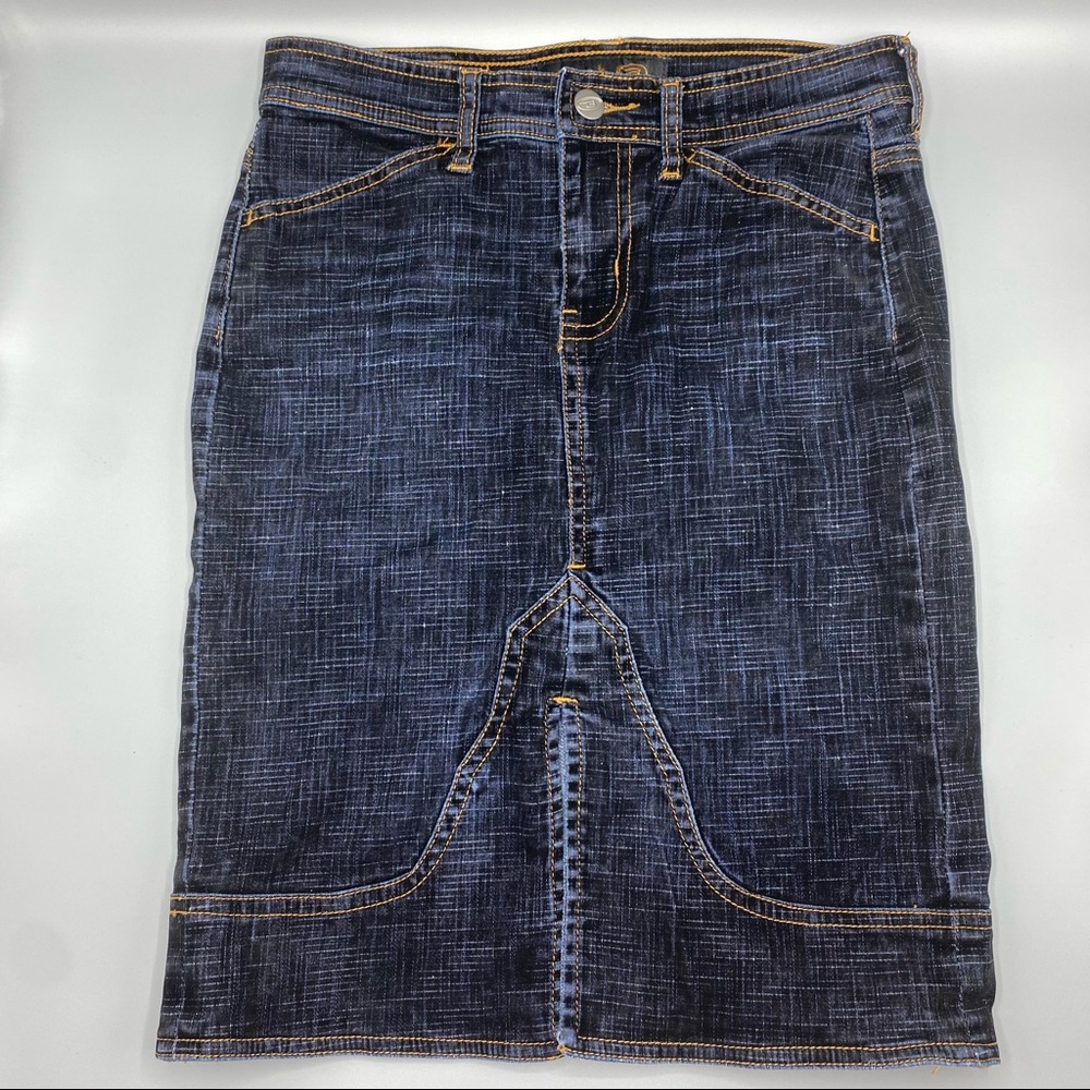 Vintage Bongo Dark Denim Jean Skirt Size 5